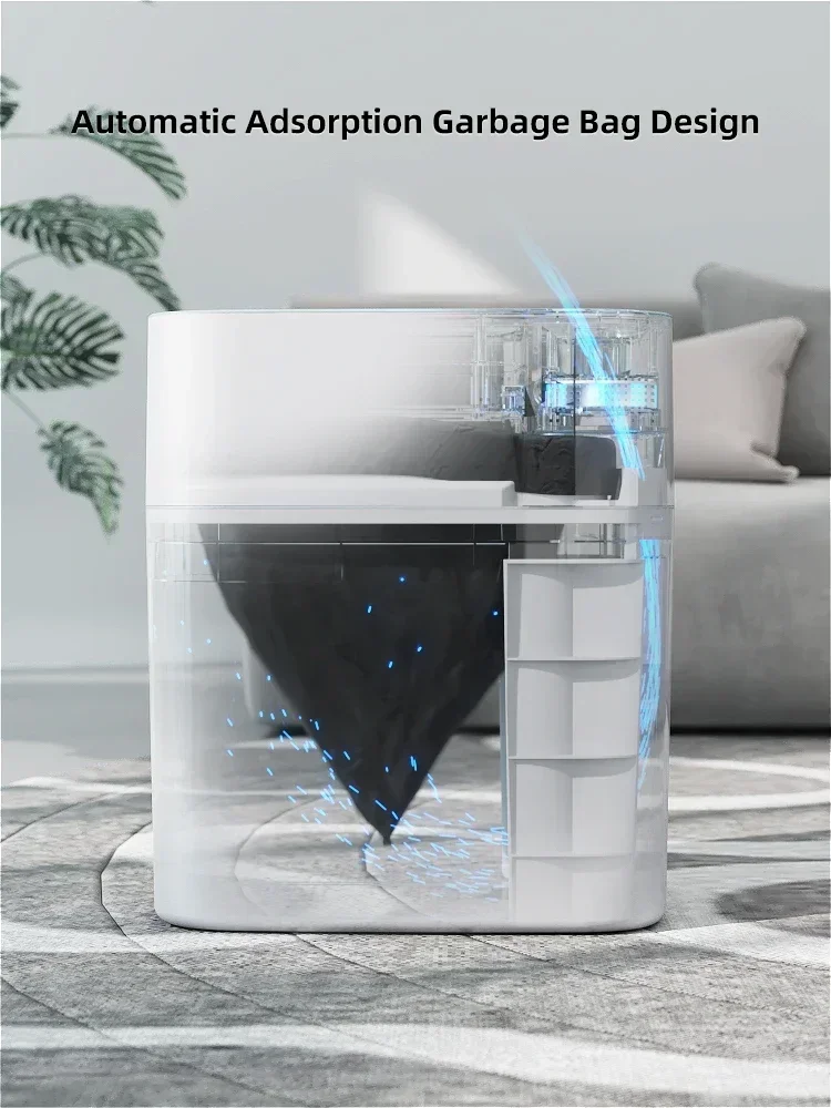 Plastic Trash Bin Easy to Use Non-Slip Feet Sturdy Construction Easy Assembly Durable Build Premium Quality Stable Structure