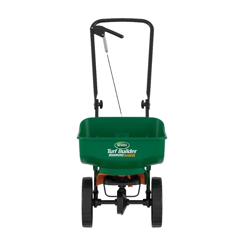 

Scotts Turf Builder EdgeGuard Mini Broadcast Spreader for Grass Seed, Fertilizer, Salt, Ice Melt