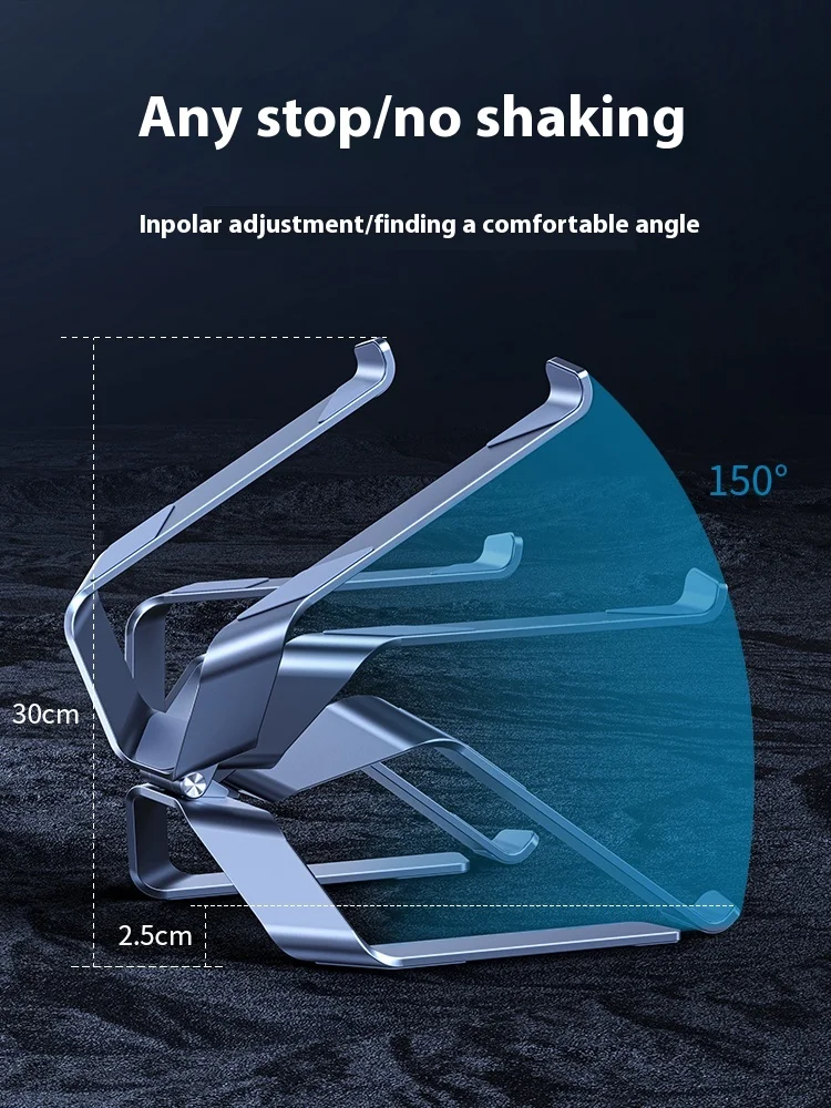 Gaming Laptop Stand Desktop Height Increasing Vertical Support Bracket Aluminum Alloy Suspended Heat Dissipation Base For Laptop