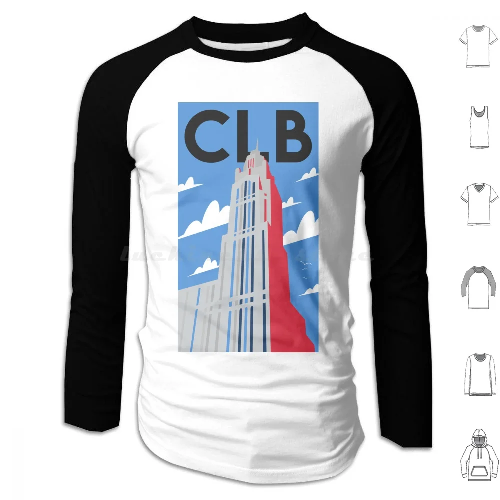 Columbus , Ohio Minimalist Poster Featuring Leveque Tower Hoodie cotton Long Sleeve Columbus Clb Crossroads Ohio