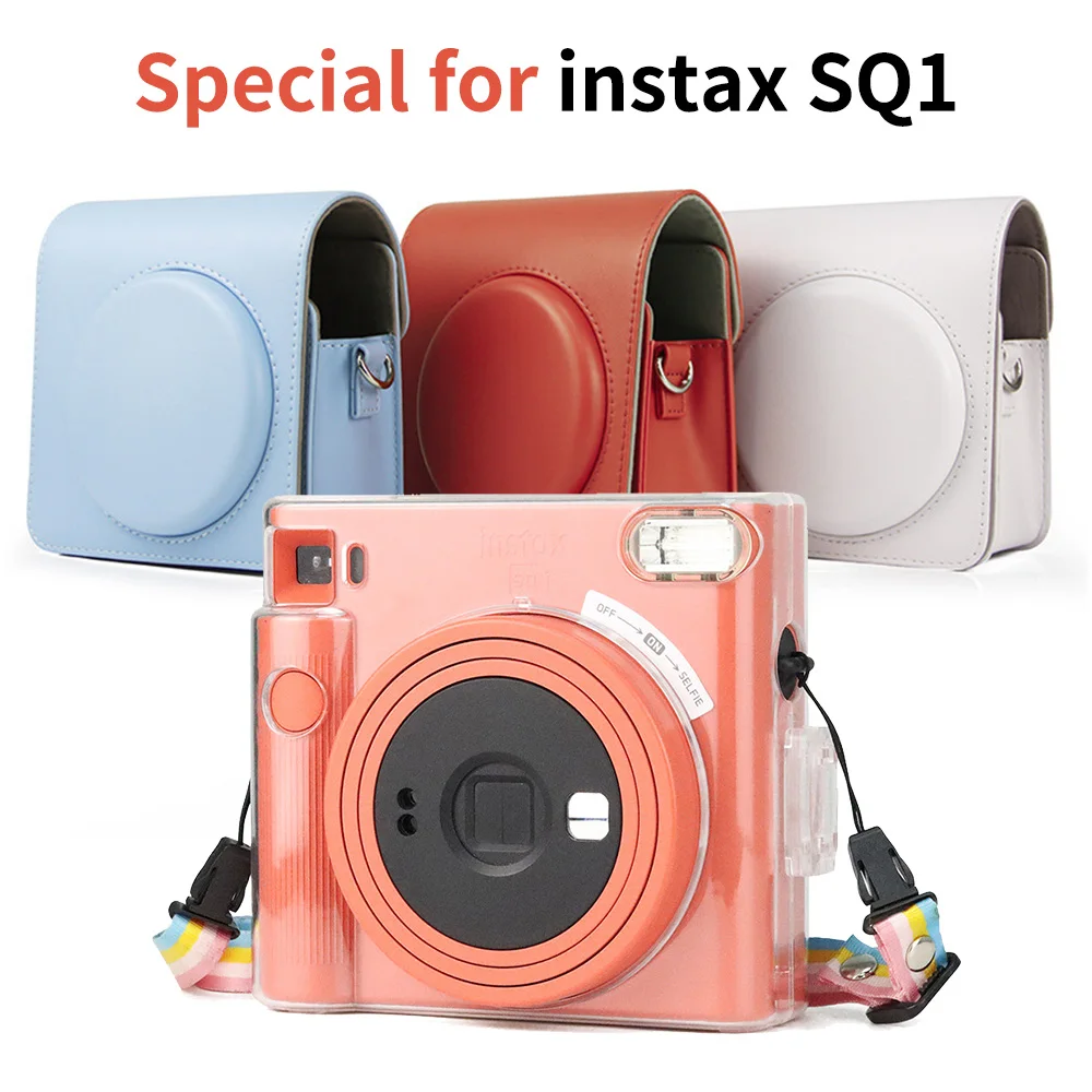 FUJIFILM Instax SQUARE SQ1 Camera Bag 4 colours Vintage PU Leather Case Shoulder Strap Pouch Carry Cover Protection