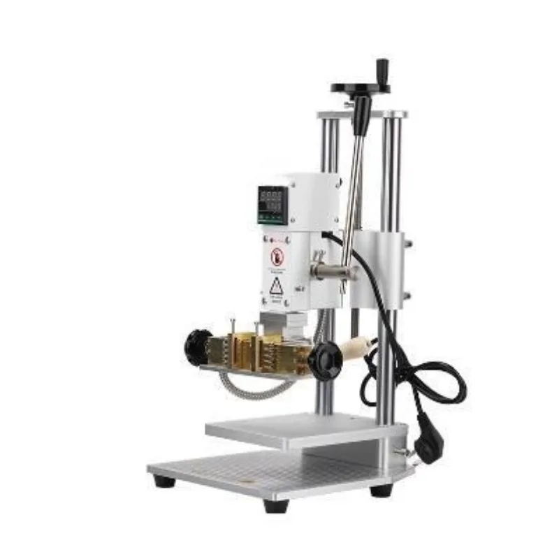 

Manual desktop small automatic roll paper hot pressing PVC film leather indentation hot stamping flower bronzing and branding