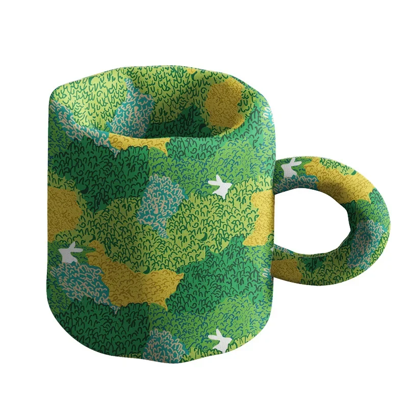 

Adventure Rabbit Desktop Storage Basket Fabric Imitation Cotton Mug Pen Holder Cup Shape Roll Paper Storage Desktop