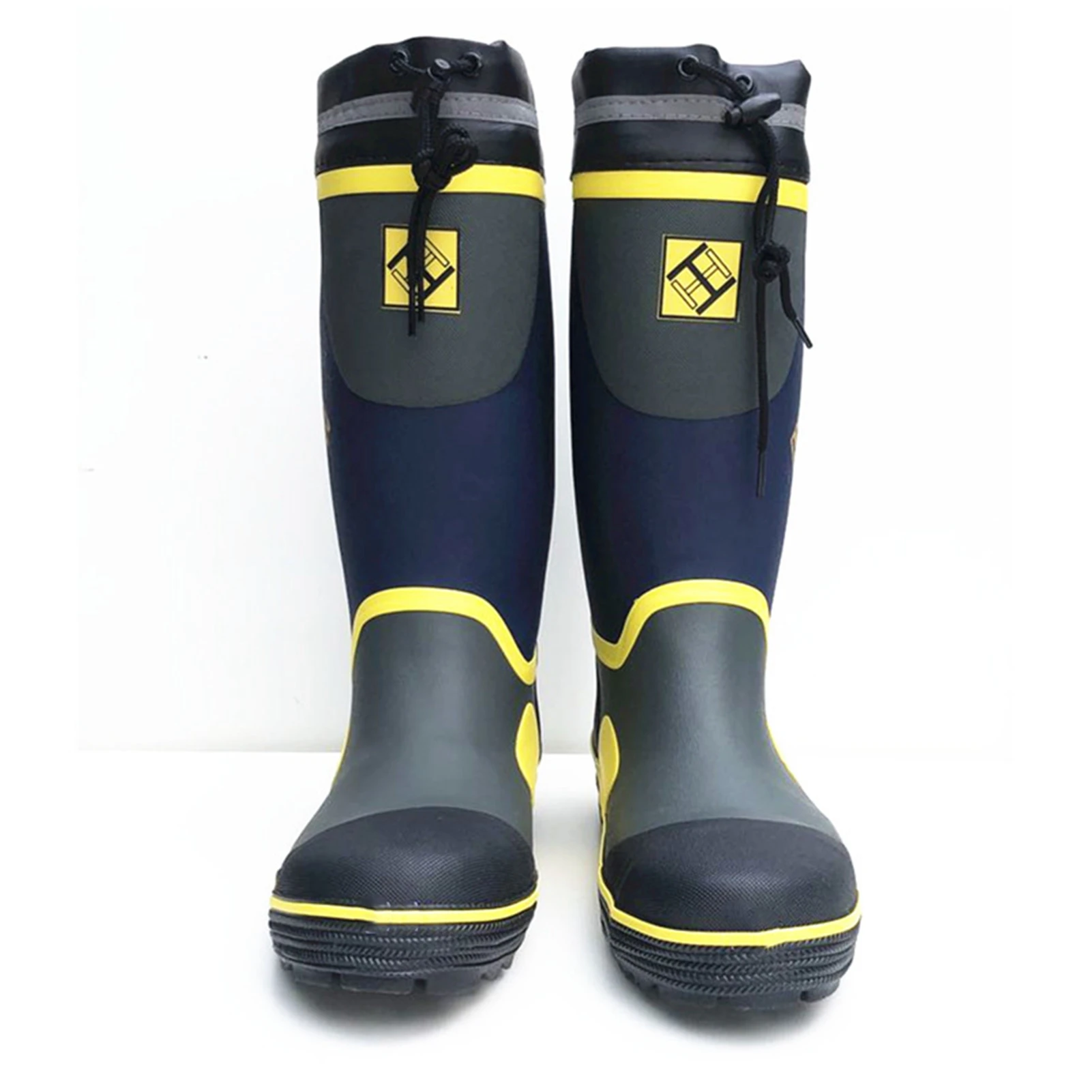 Outdoor Steel Sole Rain Boots, Rubber Boots Steel Head Sole Waterproof Rainshoes Overshoes Working Shoes for Outdoor