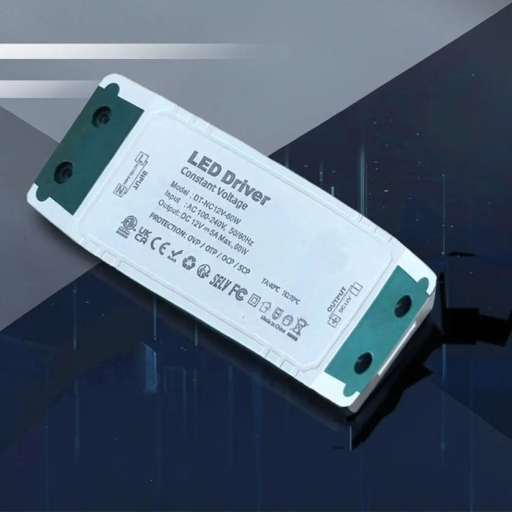 High Efficiency LED Driver Power Supply 60W Transformer 12V 24V Constant Voltage Switching For Weihong Lighting Strip Lamp