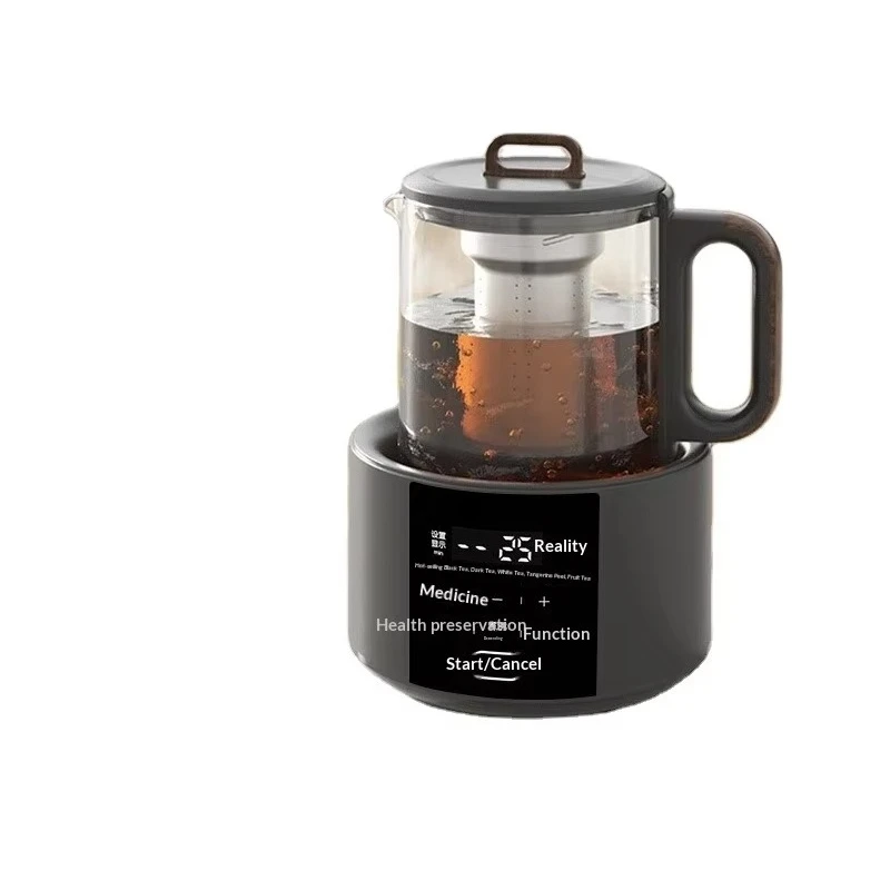Household Office Small Glass High-End Electric Tea Kettle with Steam Sprinkler Type Chinese Button Control Tea Maker