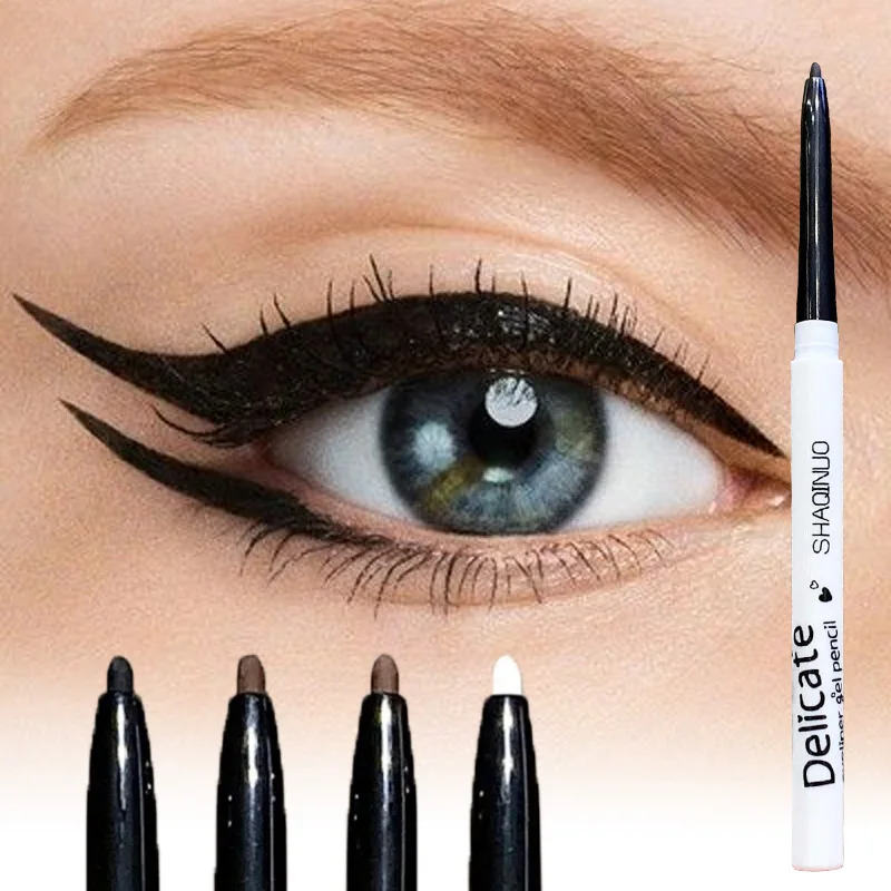 SHAQINUO Präzisions-Eyeliner-Gelstift – wasserfest und glatt, natürliche Farbe, einfach zu verwenden für Anfänger
