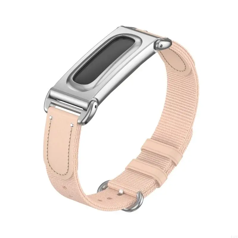 E1PF Fabric Texture Watch Strap with Case Frame, Routine Wear Comfort and Pin Fastener Support for Daily Use and Commuting