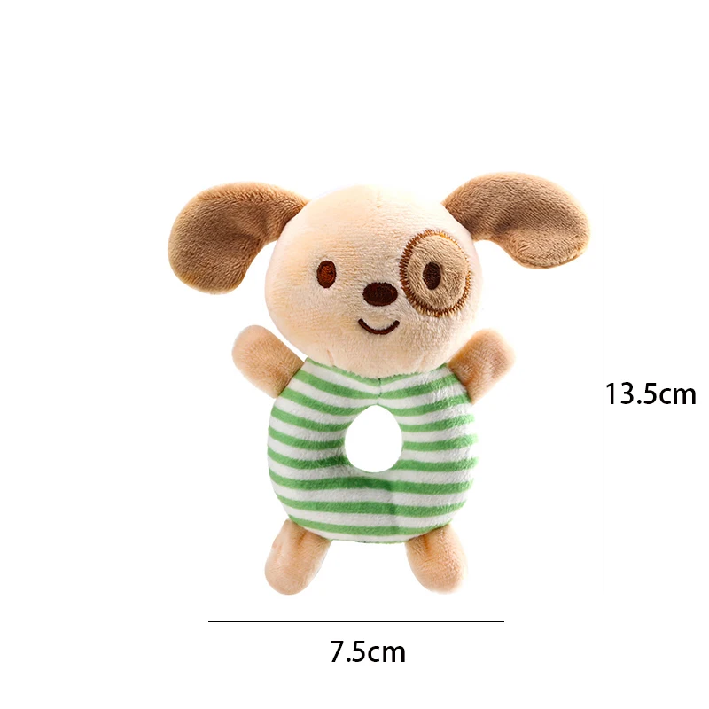 New Baby Rattle Toys Cartoon Animals Plush Infant Hand Ring Bed Toys for Newborn 0-24 Months Toddler Early Educational Toy