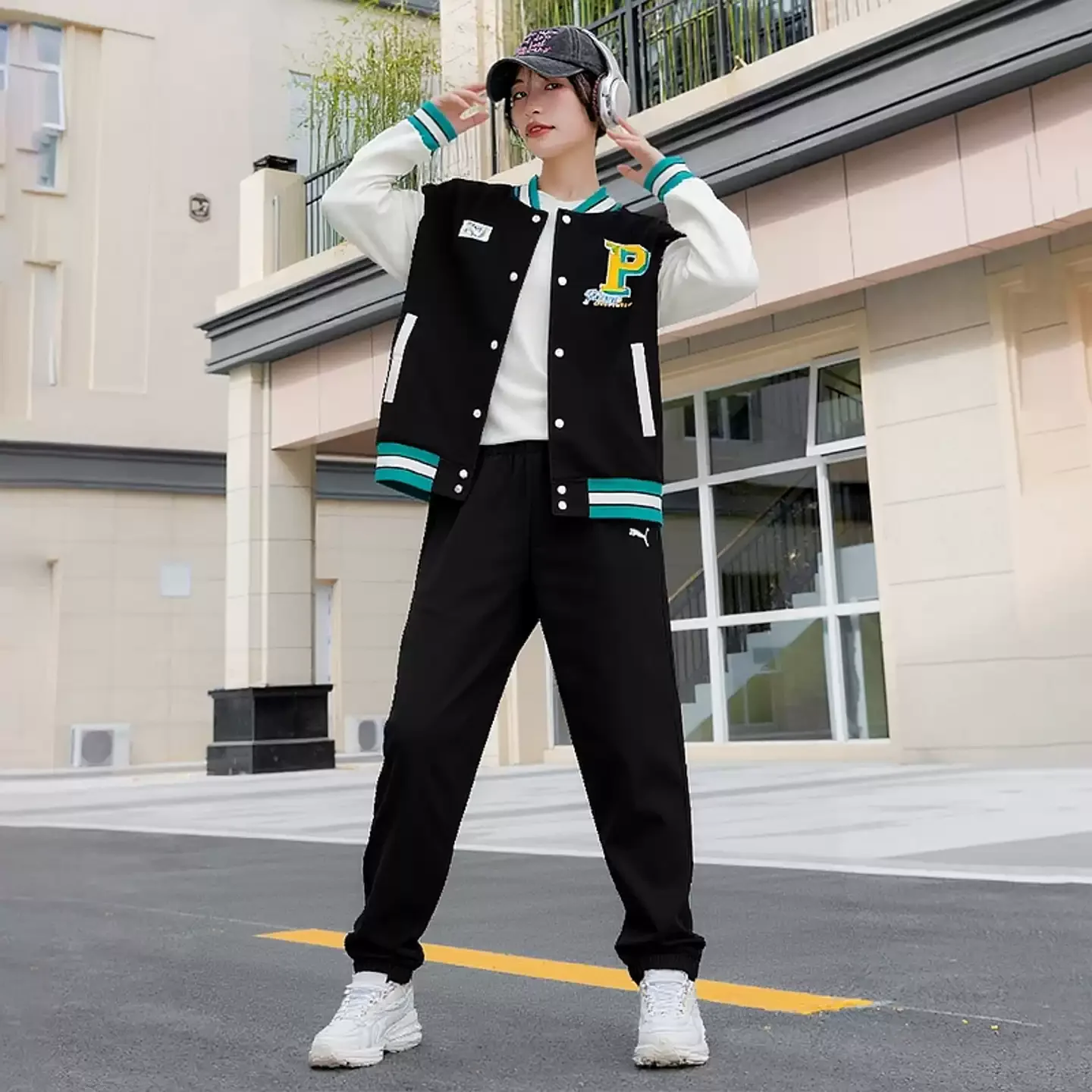 New Authentic PUMA Classic Logo Breathable Women's Woven Sports Casual Tapered Pants 588952-01