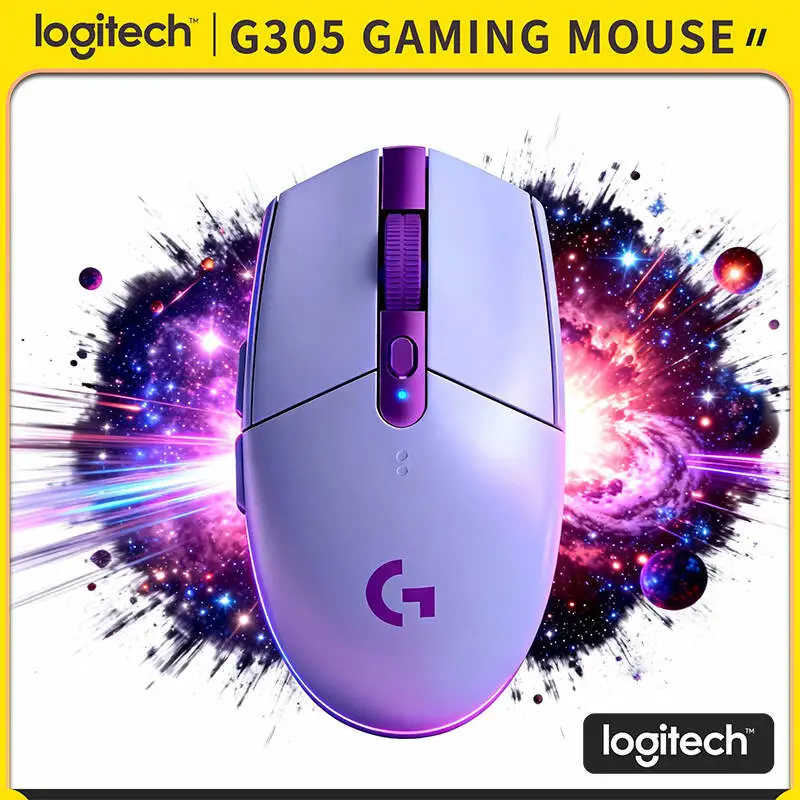 

Беспроводная игровая мышь Logitech G305, 12000 DPI HERO, 6 программируемых кнопок, 250 часов автономной работы, 99 г, легкая, для ПК, Mac, ноутбуков и геймеров