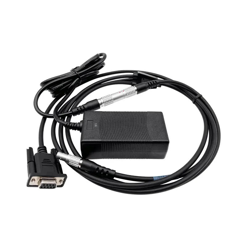 5PIN Black GEV270 (807696) Charger + Black GEV187 Cable RS232 Y-type Data Download For Leica Total Station TPS GPS DNA Levels