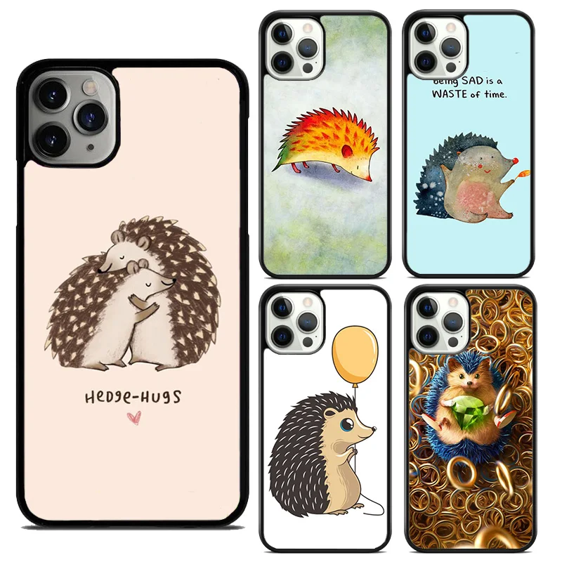 Hedgehog Phone Case Cover For iPhone 16 15 SE2020 6 7 8 plus 11 12 mini 13 14 pro max  coque