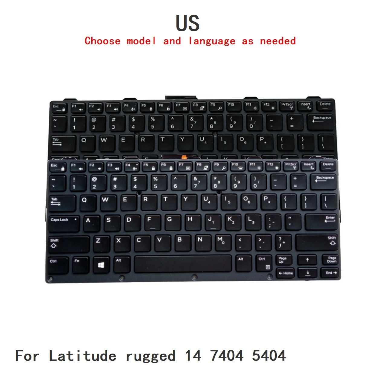 

New US Language Backlit Keyboard For Dell Latitude rugged 14 7404 5404 0KNJ-1A3US03