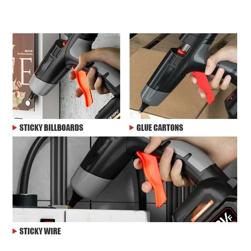 For Makita 18V Cordless Glue Gun Adjustable Temperature Without Battery Silicone Gun Black 11mm Glue Sticks DIY Repair Tools