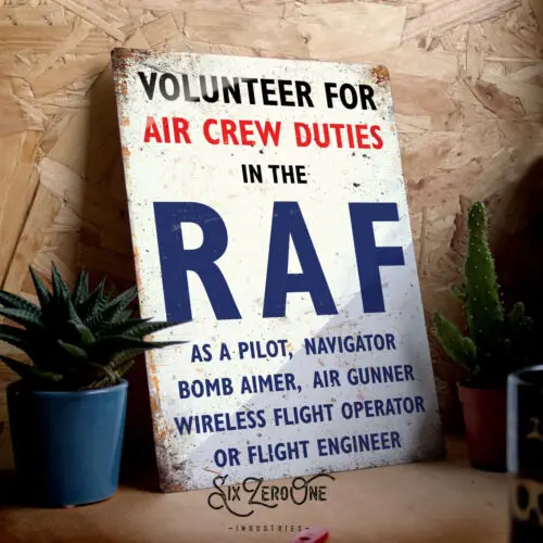 

Металлическая настенная табличка «Волонтёр ВВС Великобритании во Второй мировой войне» для мужской комнаты, винтажная вывеска для гаража, алюминиевая.