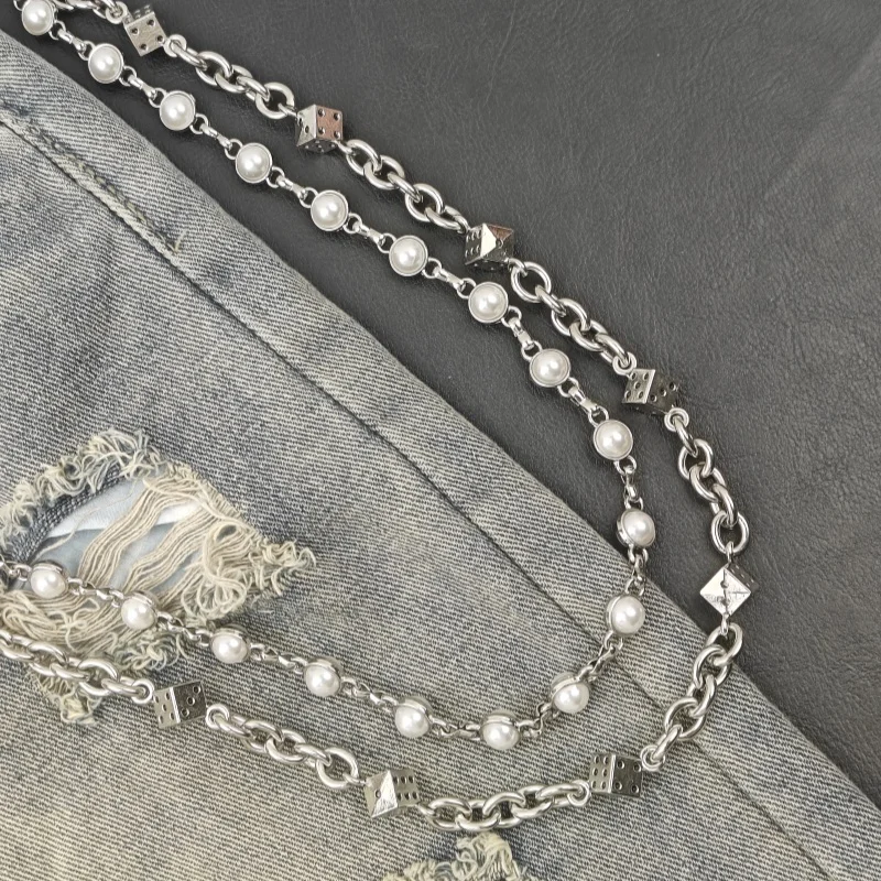 Neue Sommerkollektion 2025, Edelstahl, Minimalismus, Würfel, Hosenkette, modische Männer und Frauen, Luxus-Accessoires für die Taille – Detail 13