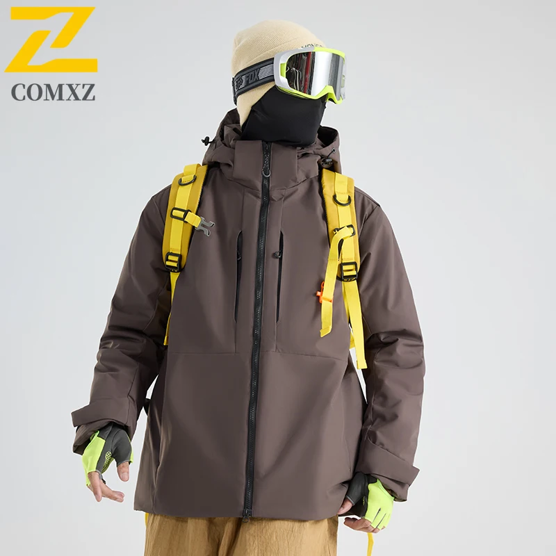 

COMXZ ветровка, куртка, холодостойкая, теплая, для пешего туризма, катания на лыжах, мужское красивое пальто, удобная верхняя одежда высокого качества для скалолазания