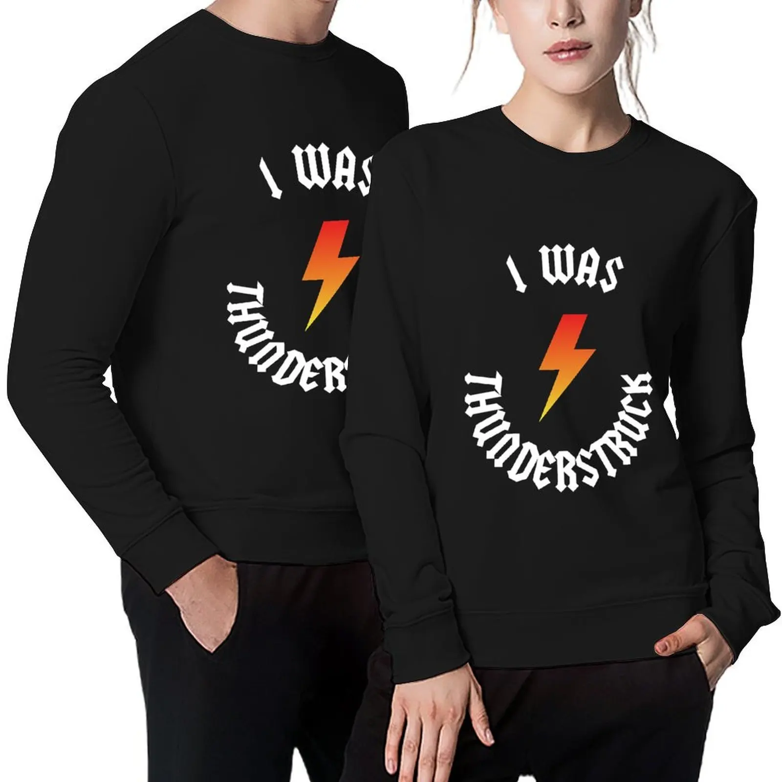 

ACDC Thunderstruck Pullover male clothes men's sweat-shirt korean style clothes korean autumn clothes sweatshirt men