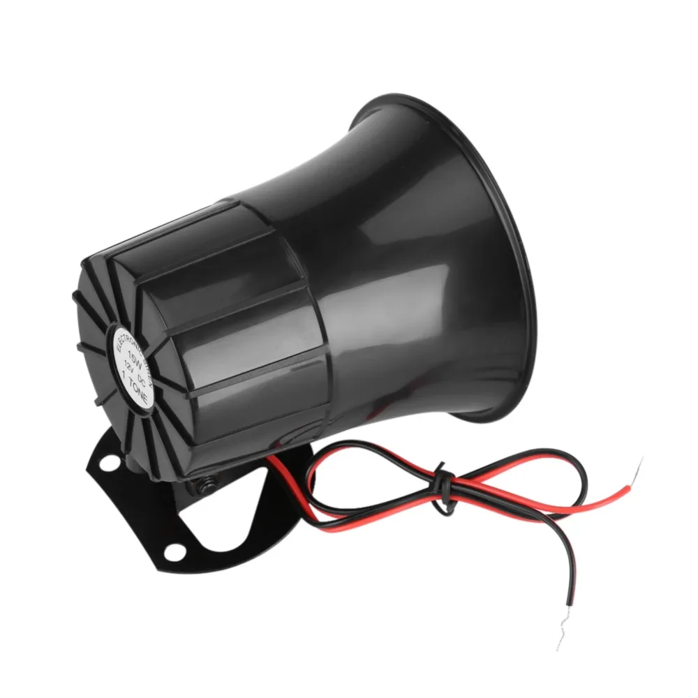 Warning device DC12V Alarm Siren 15W Passive Alarm Horn High decibel Wired type Warning Horn Vehicle warning