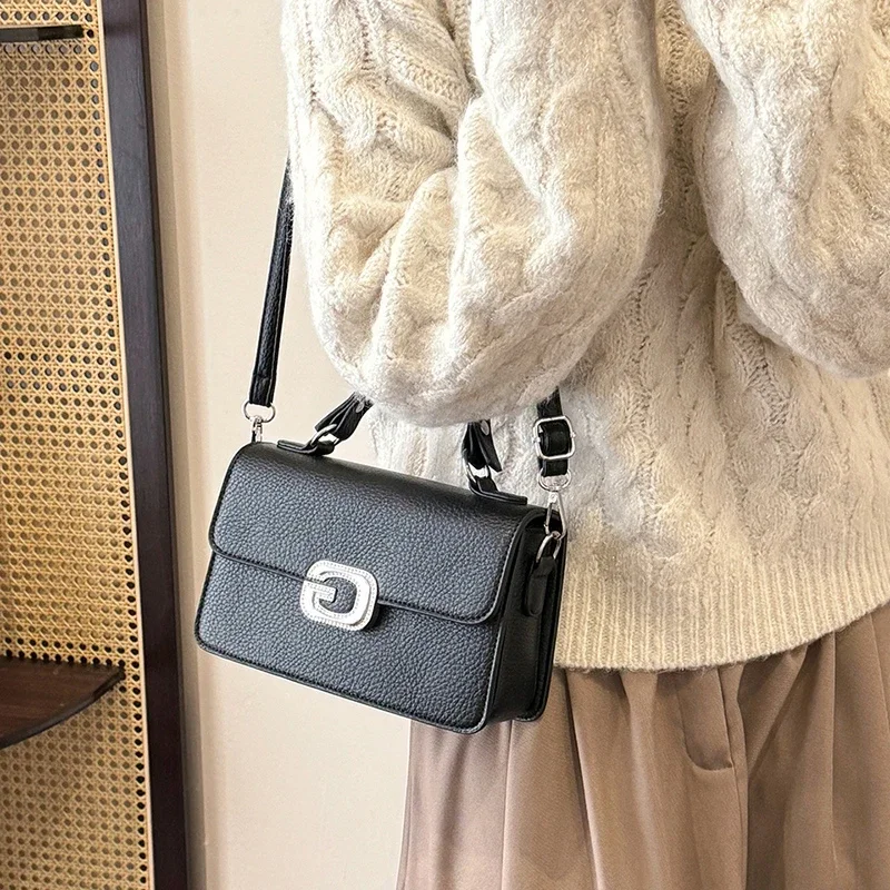 

Elegant Leather Women's Crossbody Bag, Classic Shoulder Bag for Ladies, Luxury Brand by Famous Designer, Popular Style