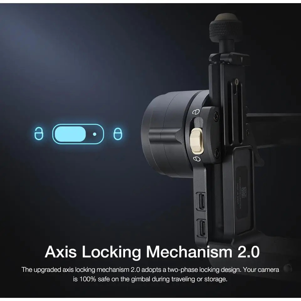 Zhiyun Crane2S Crane 2S 3-Achsen-Hand-Gimbal-Stabilisator für DSLR und spiegellose Kamera, kompatibel mit Sony Panasonic LUMIX Nikon