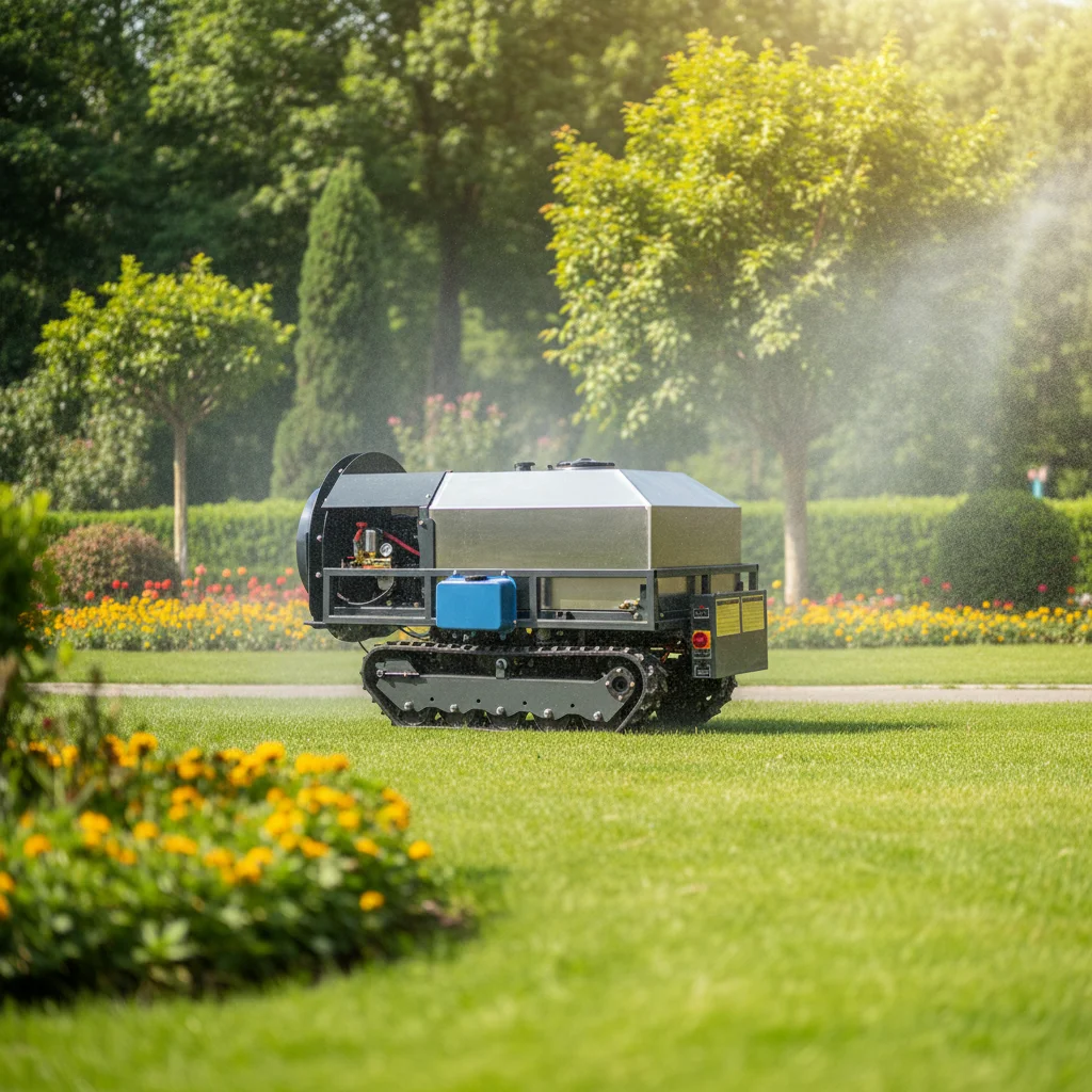 Intelligent Self-Propelled Crawler Spray Truck Remote Control Garden Orchard Seedling Sprayer with Core Engine Component
