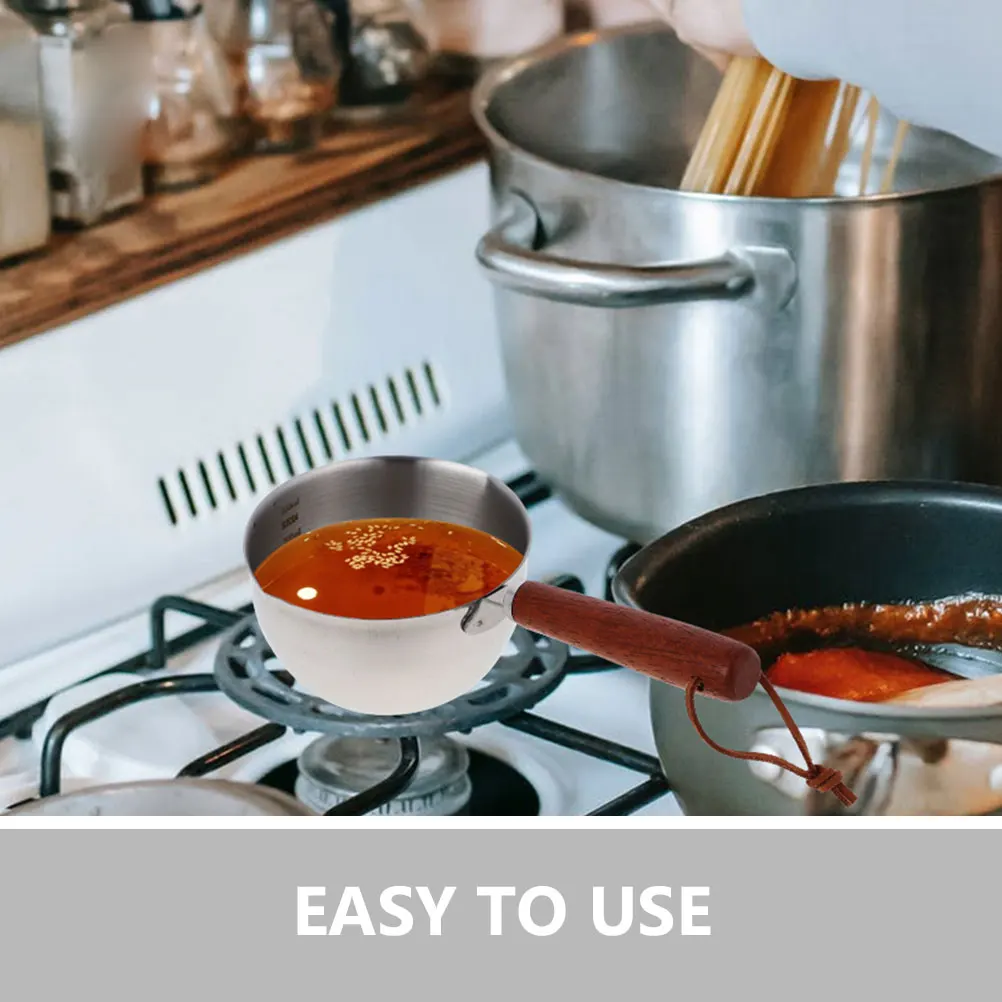 

2pcs Hot Oil Small Pot Stainless Steel Sauce Pans Mini Cooking Pan Metal Saucepan Small Stainless Steel Pot Milk Boiler Energy