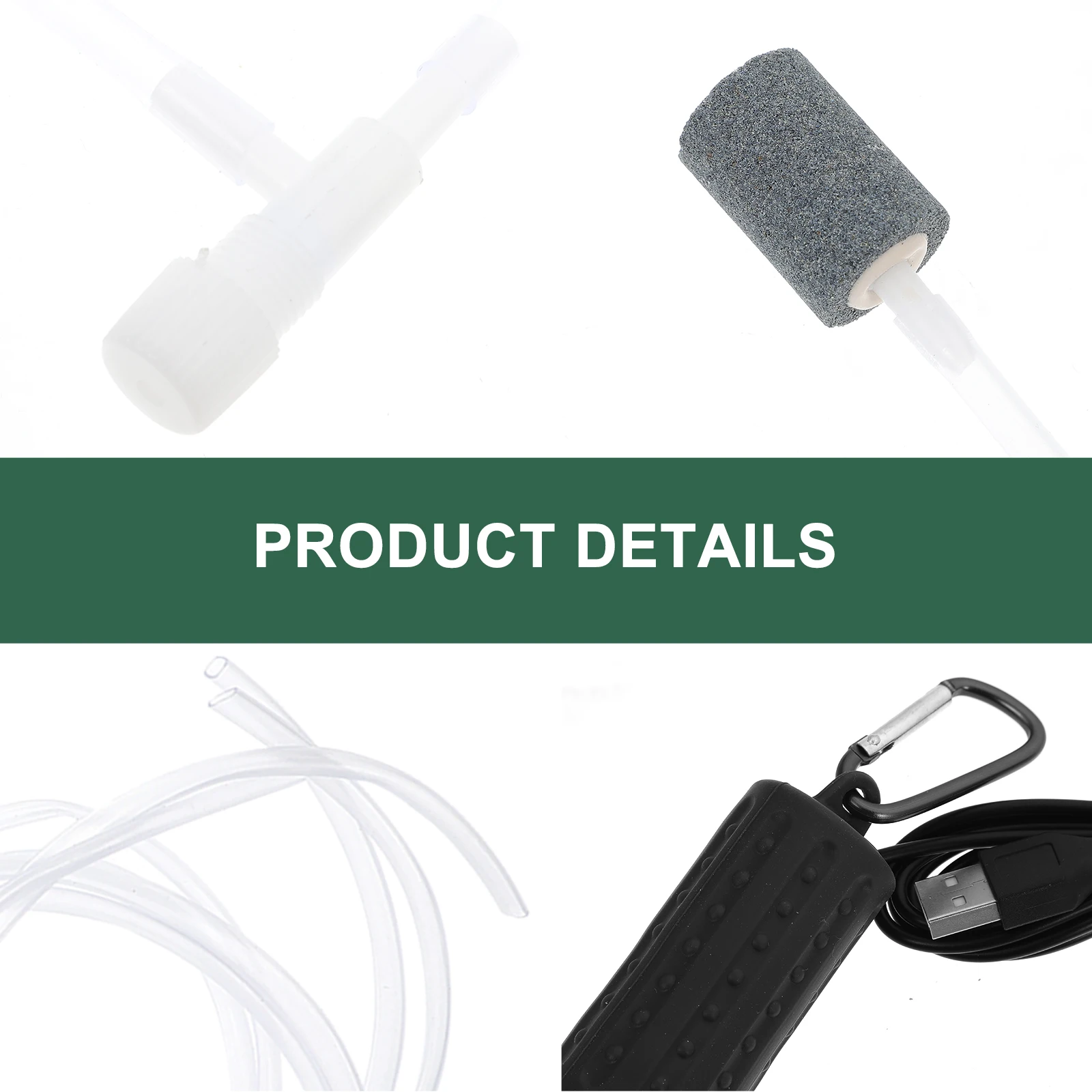 

Oxygen Pump for Fish Tank USB Rechargeable Portable Aquarium Silicone Accessories Air Pump Pet Supplies Low Power Consumption