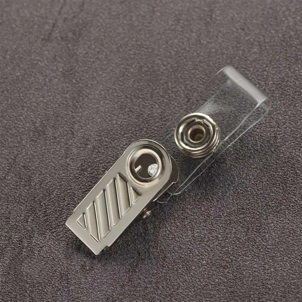 

10Pcs for ID Badge Card Holder Anti-lost Binder Key Name Tag Lanyard Clips Stationary Reel Lanyard Clips