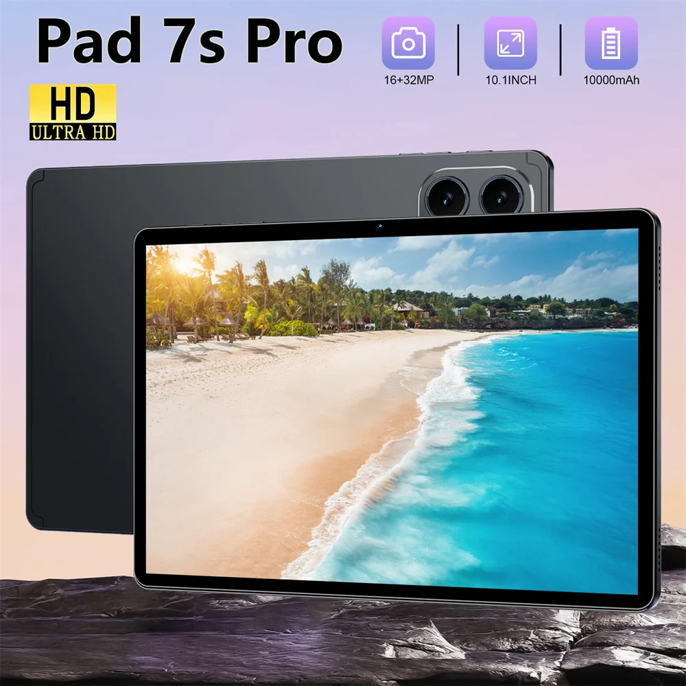 

2025 Глобальная версия Pad 7s Pro Оригинальный 10,1-дюймовый Android 15 Дешевая вкладка 5G Dual Sim 10000 мАч WIFI Планшеты ПК для детей