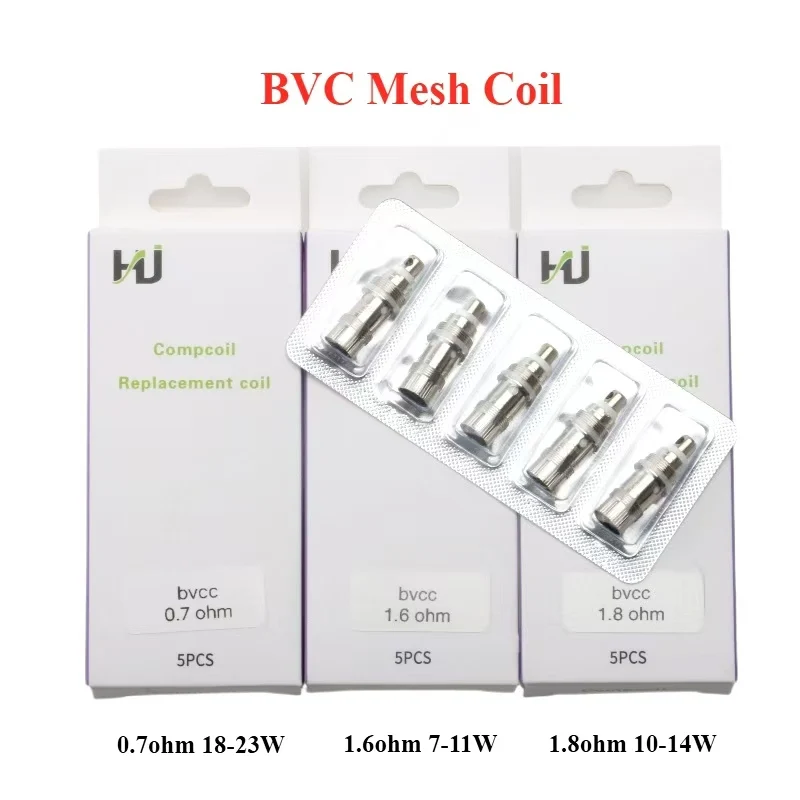 

5 шт./упак. Сменные испарители Aspire Nautilus BVC 0.7ohm 1.6ohm 1.8ohm Mesh для Nautilus Mini 2/Atomizer/MTL Zelos Tank Kit/Nautilus 2