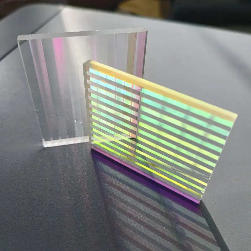 Defective Rectangle color prism K9 Optical Glass Art DIY Science Physics Research Teaching Light Spectrum prism 40x47x3mm 1pc