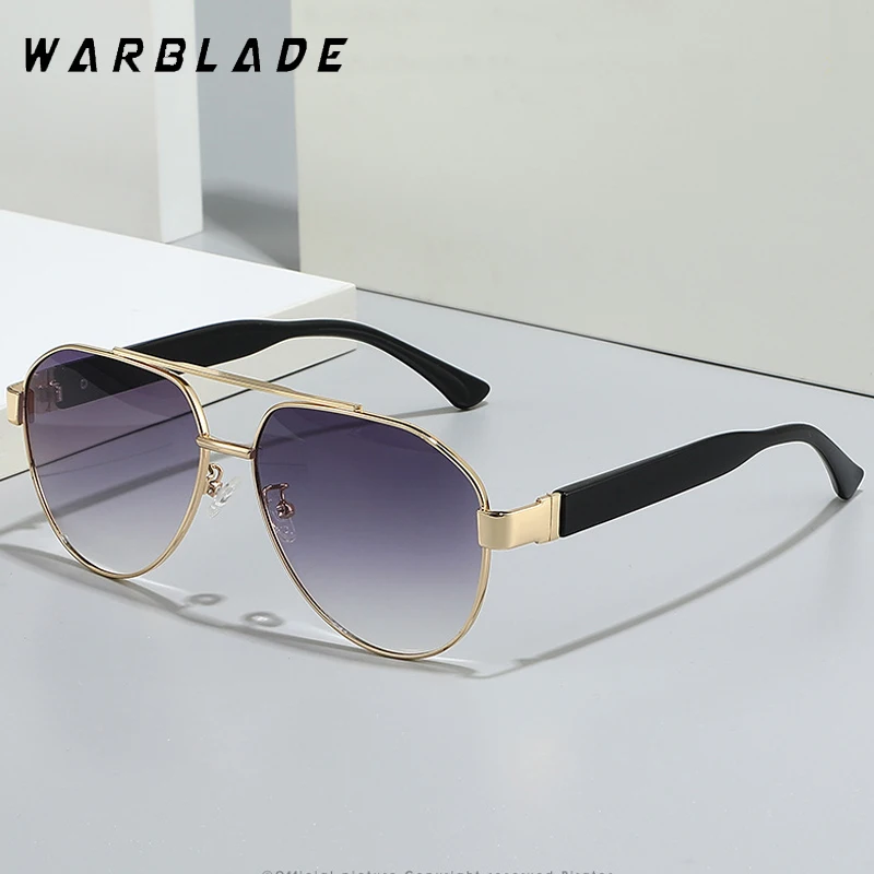 

2025 Men Sunglasses Vintage Male Square Sun Glasses Luxury Brand Design Pilot Gradient Sunglass UV400 Shades Gafas De Sol Hombre