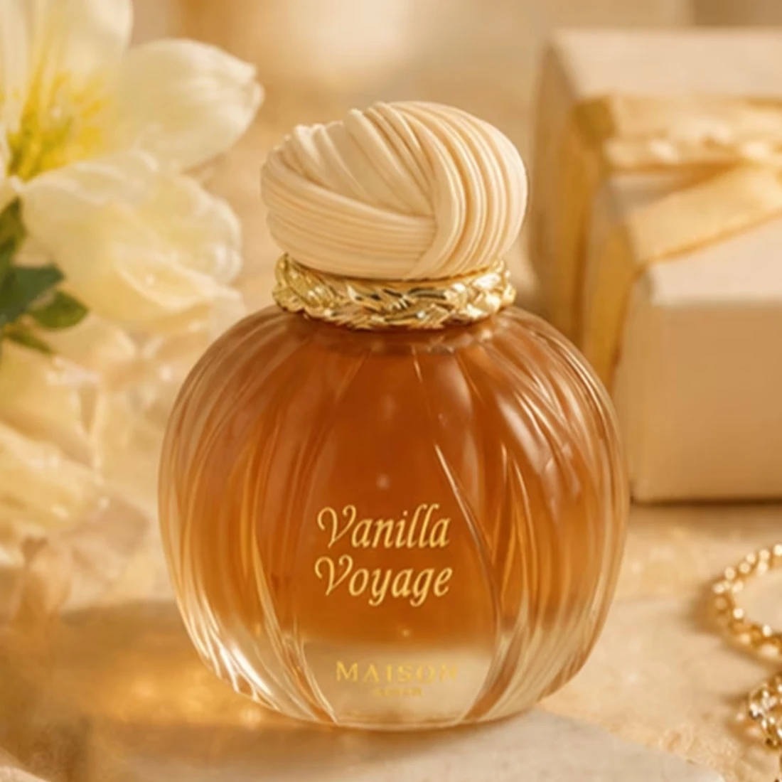 Vanilla Voyage 100ml Oriental Sweet Unisex Perfume Long-Lasting Luxurious Warm Fragrance with Caramel Jasmine Honey Amber Vanilla Musk Essence view 2