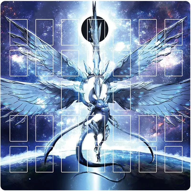 Yugioh Kaarten Playmat Yu-Gi-Oh! Figuur Sky Spits Aas Kagari Kwaad★Twin Waterdichte Twee-Speler Battle Tafelspellen Mat Pad 60X60Cm