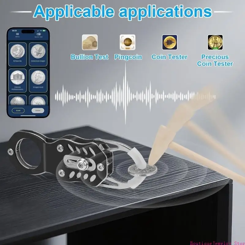 E1PE Advanced Portable Coin Authenticator For Collectors Including Check And Sound Analysis