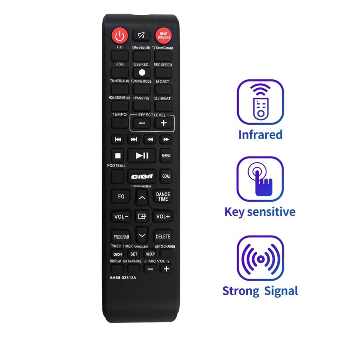 OIIRGO-AH59-02613A 交換用リモコン Samsung プレミアム HI-FI コンポーネント MX-HS6000 MX-HS7000 MX-HS8500 MX-HS9000 MX-HS7000/ZA