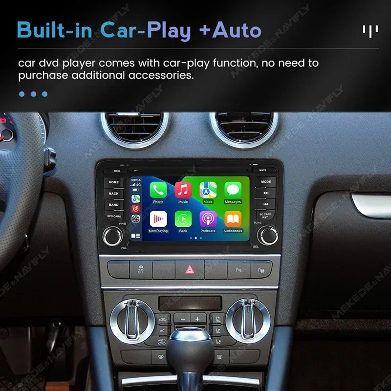 Android Car Radio For Audi A3 8P S3 2003-2012 RS3 Sportback Multimedia Player Intelligent System Wireless Carplay Android Auto
