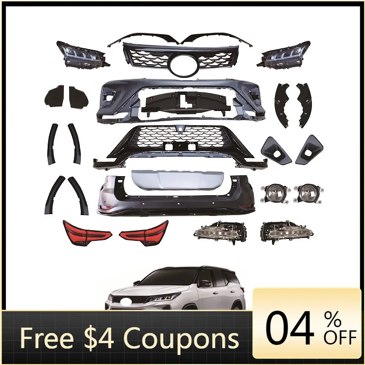 

High quality hot sellingCar Accessories Facelift New Style Headlight Tail Light Front Rear Bumper Body Kit for Fortuner 2016 Upg