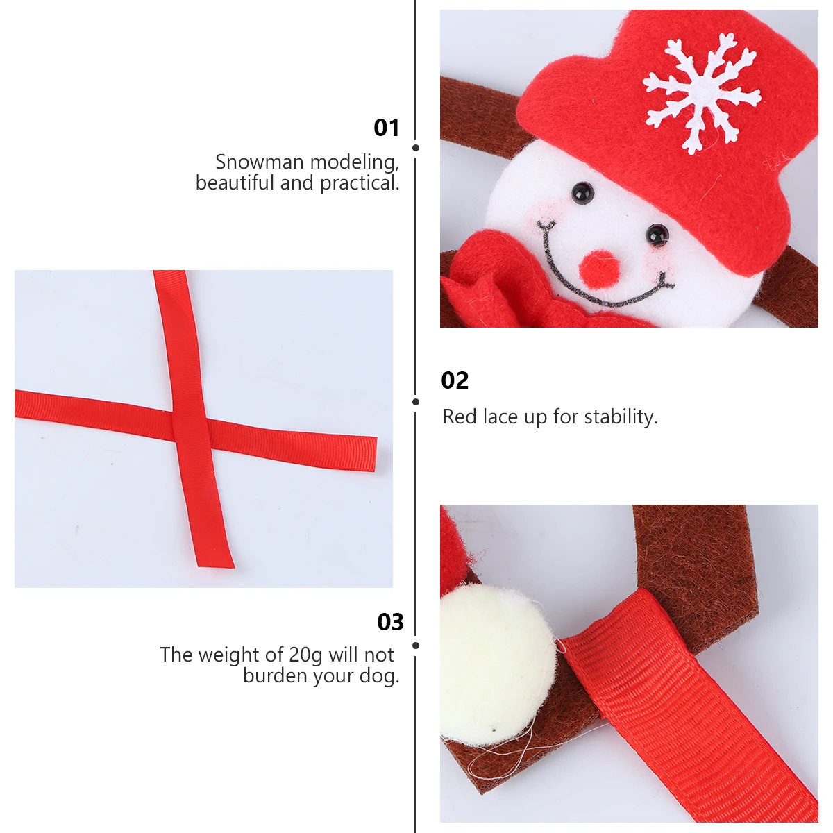 

Portable Pet Headgear Christmas Headb Cats Dogs Lightweight Durable Cloth No Scratching Comfortable Costume Holiday Party