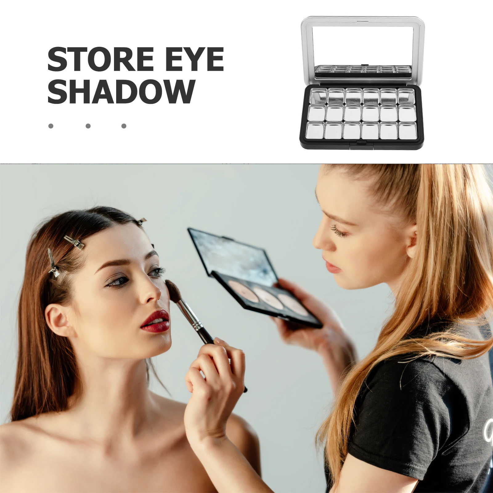마그네틱 아이 섀도우 팔레트 빈 상자 리필 형 Diy 립스틱 컨실러 보관 용기 여행 메이크업 ganizer 액세서리
