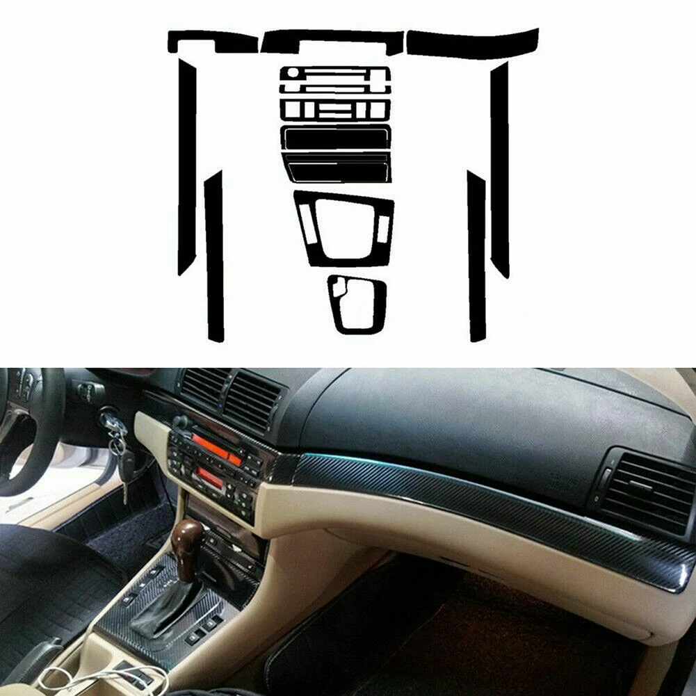 Sticker Car Sticker 1pc 5D Black Carbon Fiber Carbon Fiber For Left Hand Driver Texture Vinyl Car Decoration 100% Brand New