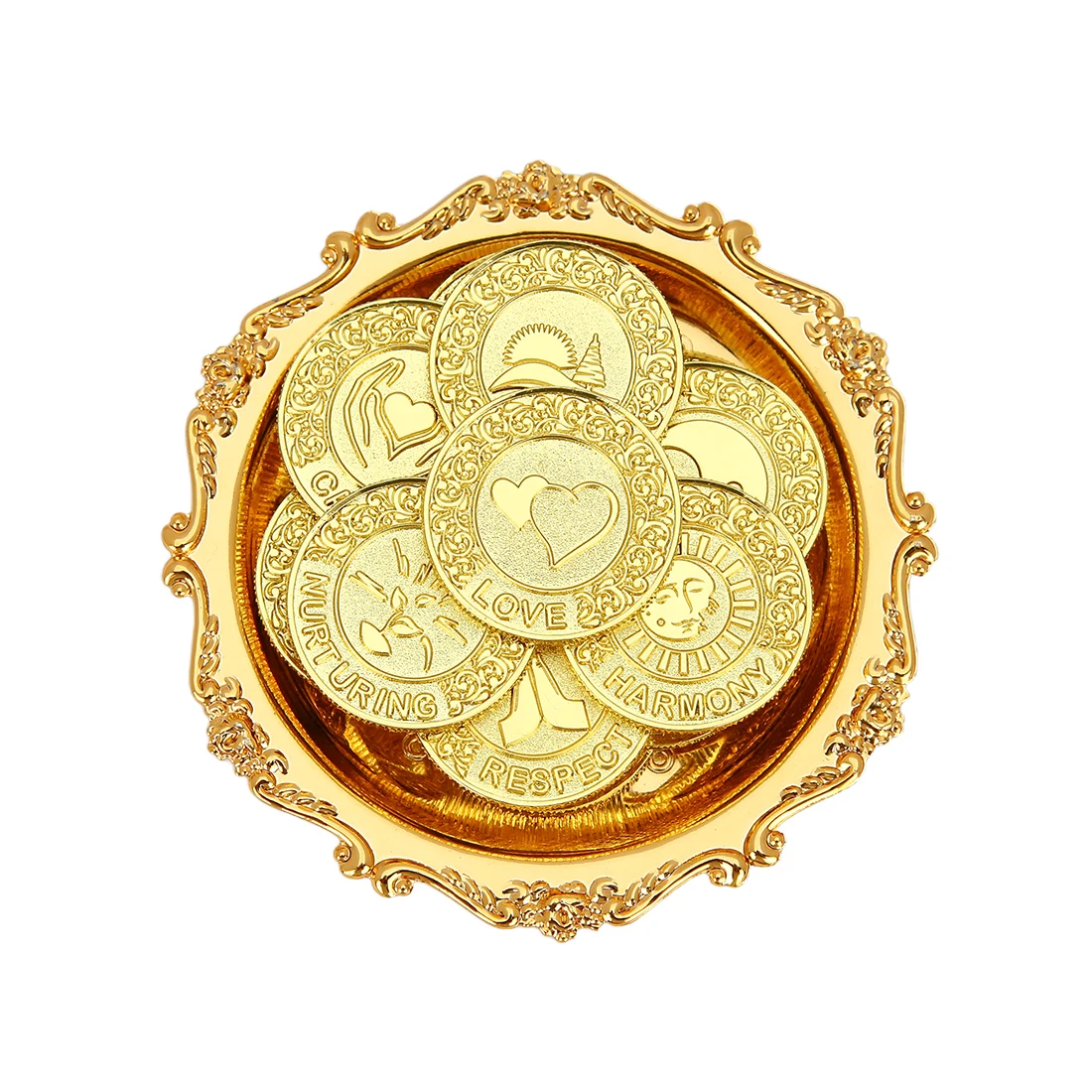 

13 Pcs Wedding Arrhae Arras de Boda Cristiana ,Arrhae Wedding Coins Set for Ceremony,Decoracion para Boda