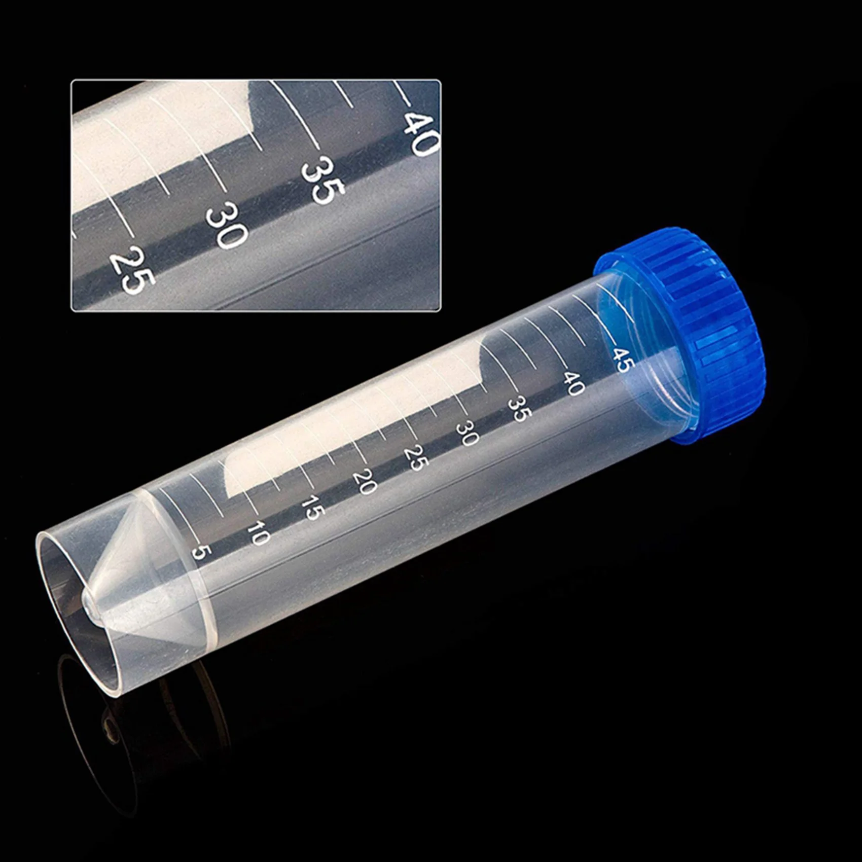 

AB97-50PCS 50Ml Graduated Centrifuge Tubes, Laboratory Cryovials, Blue Screw Cap Centrifuge Tubes For Analysis