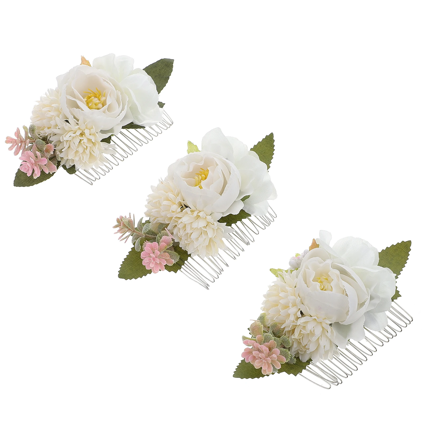 

Flower Comb Flowers For Wedding Clips for Wedding Accessories Women Girls Flower Hair Piece Floral Bridal Hair Piece