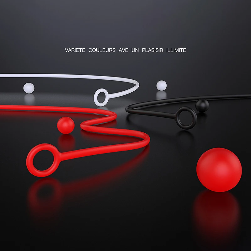 Anti-lost Silicone Earphone Strap Earbud Lanyard Connector Cord For Outdoor Work Travel Sleep Black White Red