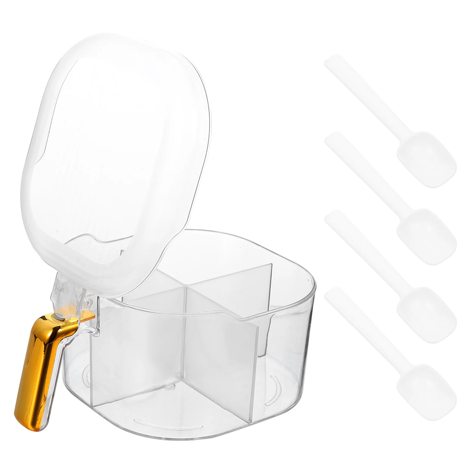 

Plastic Spice Box Kitchen Container Dustproof Large Opening Easy to Use Home Accessories Storage Solution