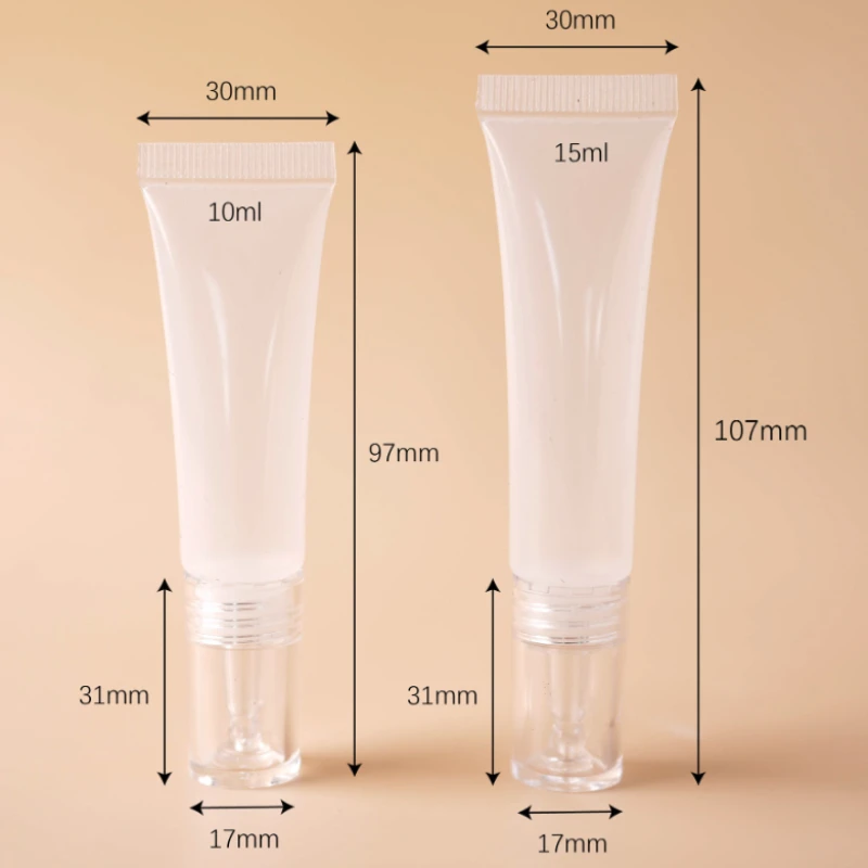 5/10PCS 클리어 파운데이션 디스펜서 병 액체 드로퍼 병 아이 젤 크림 로션 빈 튜브 여행 에센스 샘플 용기