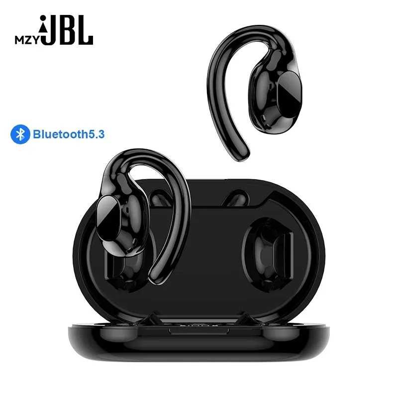 

mzyJBL Wireless Earbuds Bluetooth 5.3 Headphones Digital Display Earphones With Earhooks Mic HiFi Stereo Sound Sport Headest